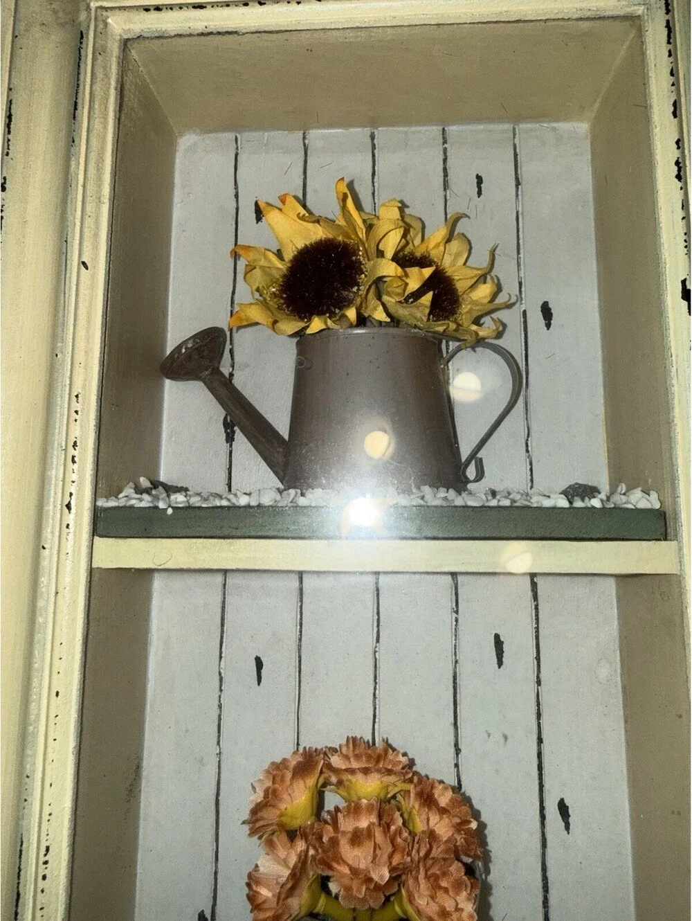 Framed sunflower Shadow Box, country, cottagecore, farmhouse